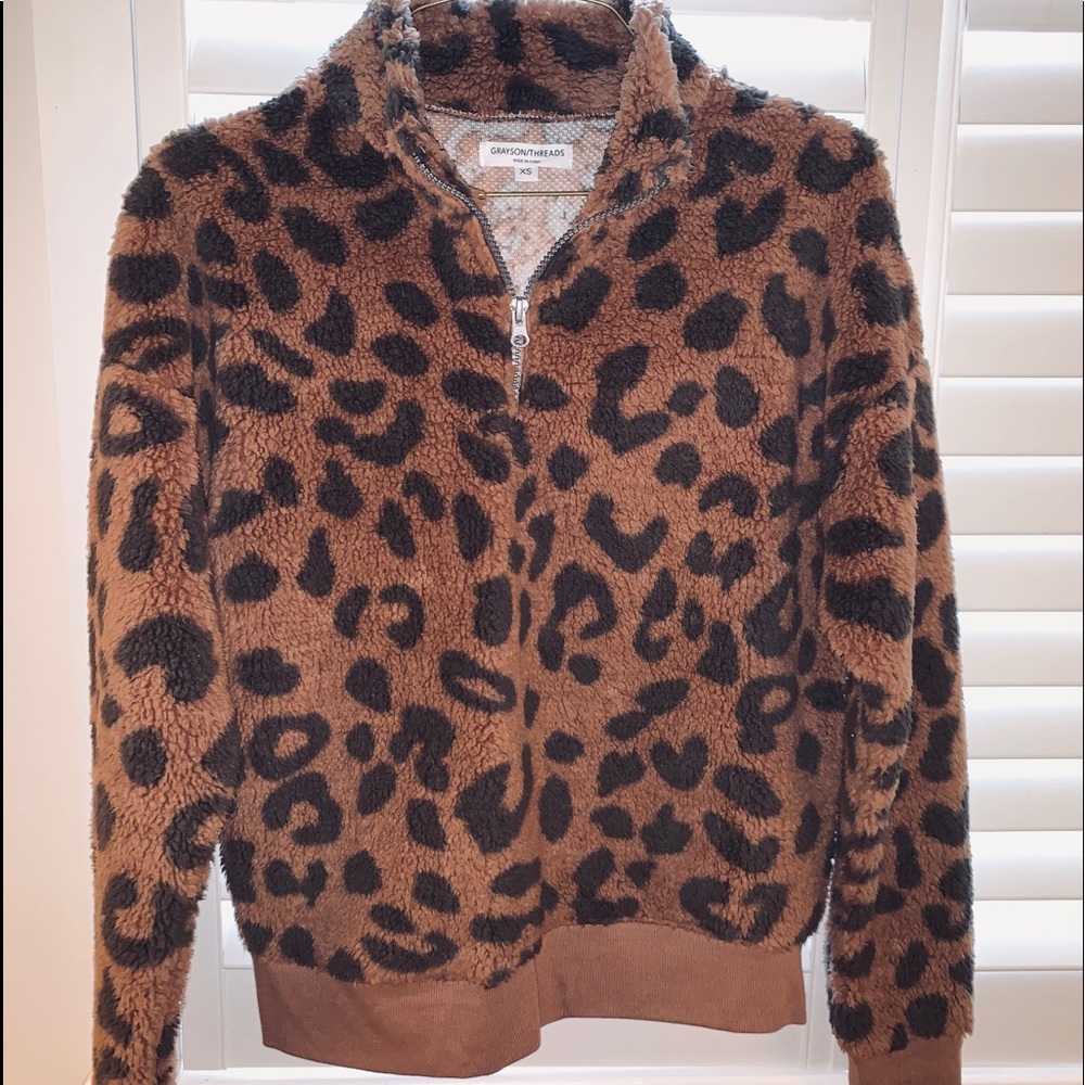 Grayson Threads Cheetah Sweater